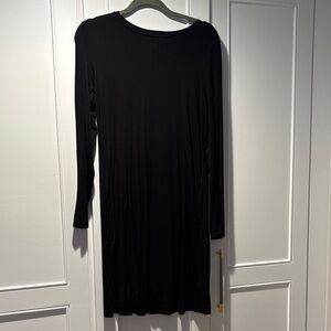 J. Crew Classic Black Long Sleeve Dress